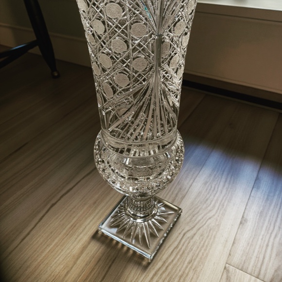 ABP Cut Glass Vase - Picture 2 of 2